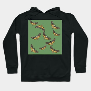 Death's Head Moths Sage Hoodie